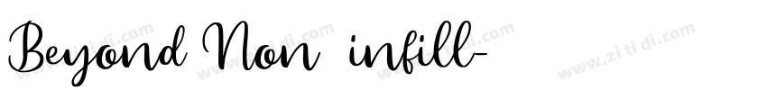 Beyond Non  infill字体转换